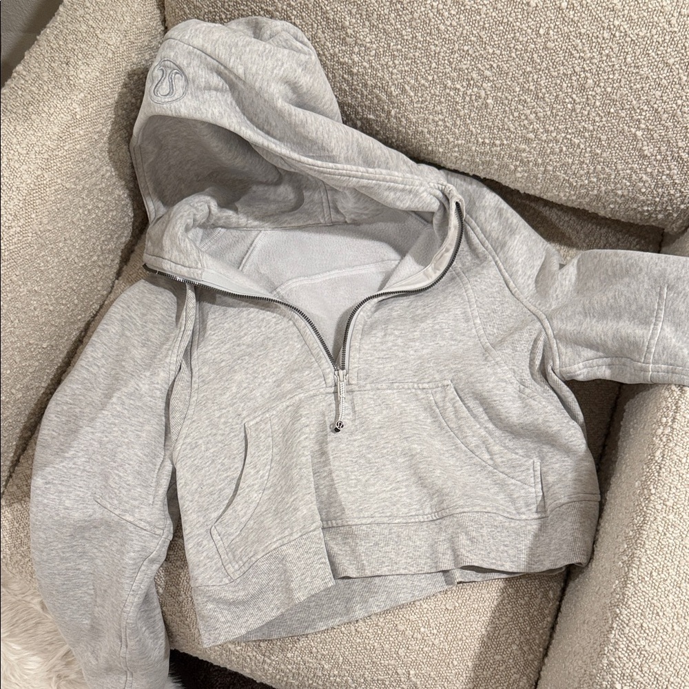 Lululemon Athletica Light Gray Hoodie